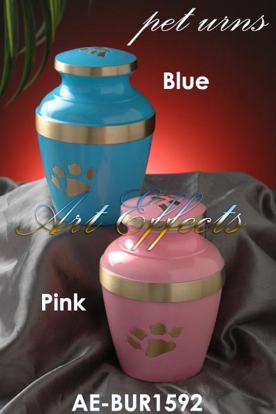 Manufacturers Exporters and Wholesale Suppliers of Paw Print Blue & Pink Color Pet Urn Mumbai, Maharashtra